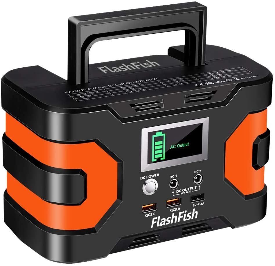 200W Peak Power Station, Flashfish CPAP Battery 166Wh 45000mAh Backup Power Pack 110V 150W Lithium Battery Pack Camping Solar Generator for CPAP Campi 200W Peak Power Station, Flashfish CPAP Battery 166Wh 45000mAh Backup Power Pack 110V 150W Lithium Battery Pack Camping Solar Generator for CPAP Campi