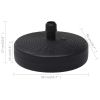 vidaXL Umbrella Base Sand/Water Filled 6.3 gal Black