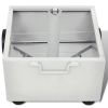 vidaXL Outdoor Umbrella Stand Plant Pot White